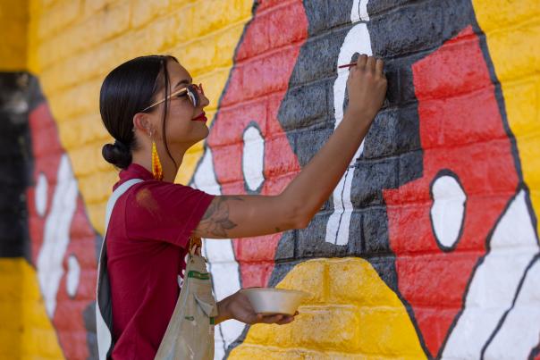 Outdoor Art Mural on Main Avenue in Downtown Durango During Summer | Maddie Sanders | Scott Smith | Visit Durango