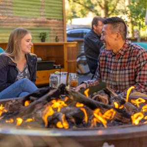 Couple at the Union Social House During Fall