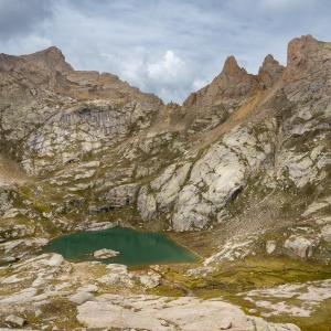 Twin Lakes in the Chicago Basin During Summer