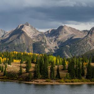 Molas Lake and the Grenadier Range During Fall