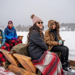 Sleigh Riding at Bears Ranch During the Winter, Durango, CO